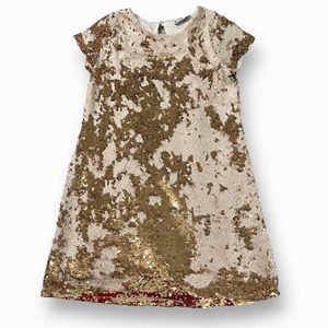 Girl’s gold sequin dress / Size L